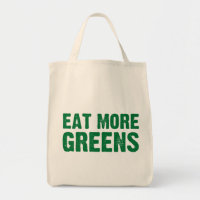 Coma más bolso de ultramarinos de verdes