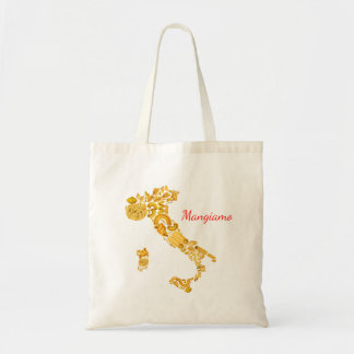 Tela Comamos - el bolso italiano de la lona de las