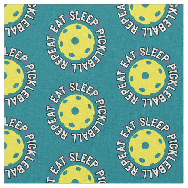 Tela Comer, dormir, pickleball, repetir - fondo persona (De cerca)