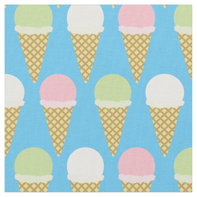 Tela Comida de Niños Helado Linda (De cerca)