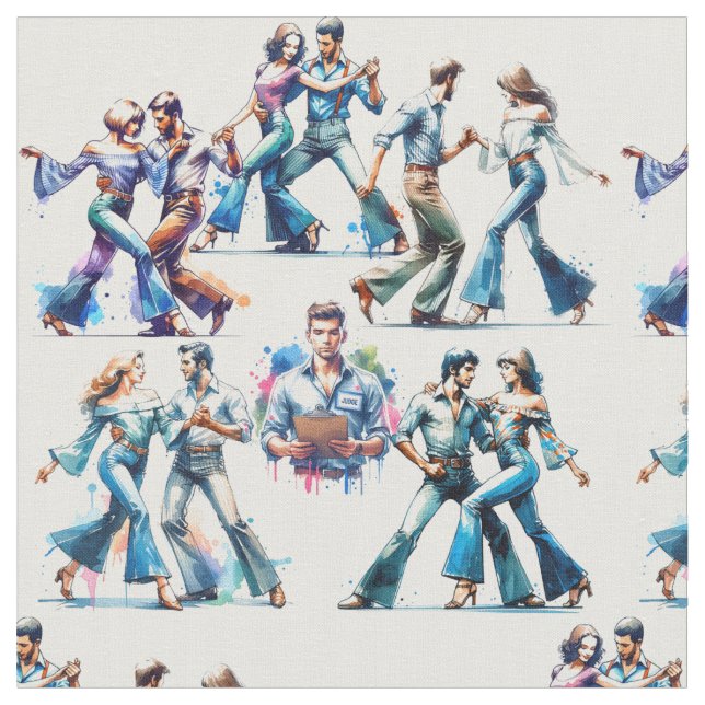 Tela Competencia de baile con jurado (De cerca)