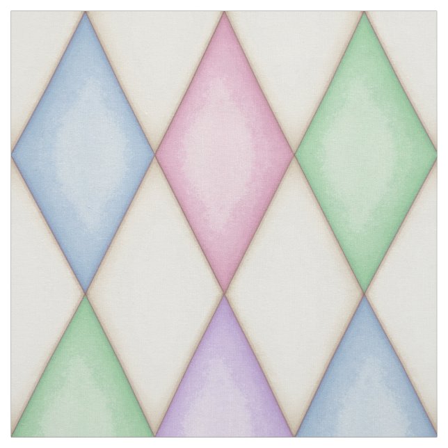 Tela Comprobación del diamante Harlequin colorido (Retal)