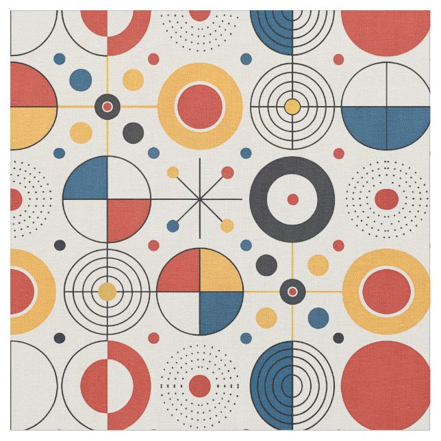 Tela con diseño geométrico (De cerca)