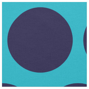 Tela con estampado de lunares de gran tamaño