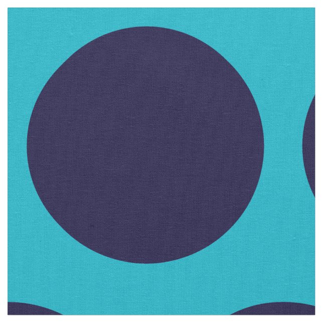 Tela con estampado de lunares de gran tamaño (De cerca)