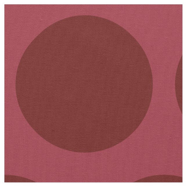 Tela con estampado de lunares de gran tamaño (De cerca)