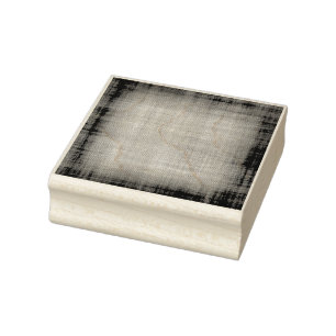 Tela con sello de arte de caucho de borde oscuro