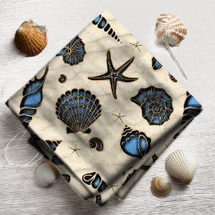 Tela Conchas y Arena Azul ID782