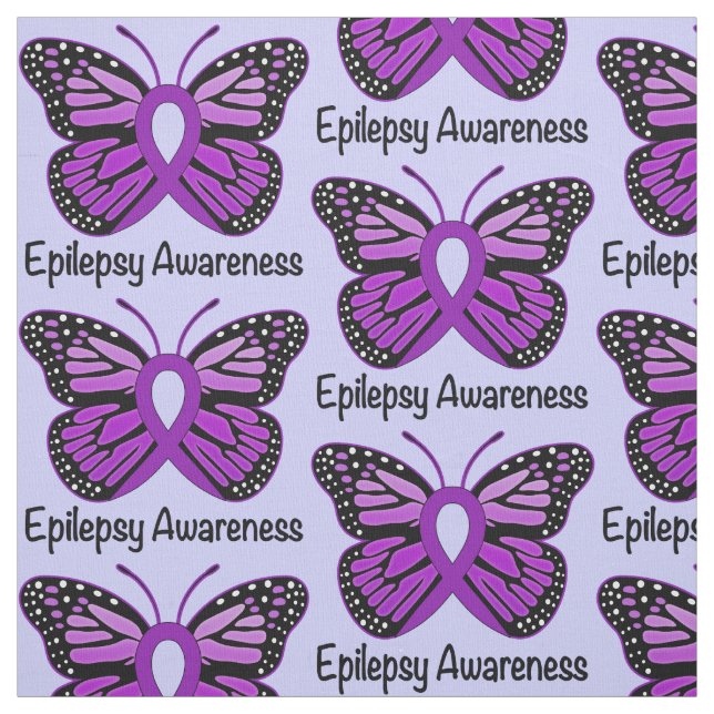 Tela Conciencia de la epilepsia con la cinta de la (Retal)