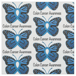 Tela Conciencia del cáncer de colon: Mariposa