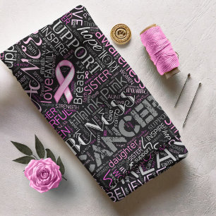 Tela Conciencia sobre el cáncer de mama Word Cloud ID26