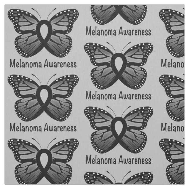 Tela Conciencia sobre el melanoma:Mariposa (Retal)