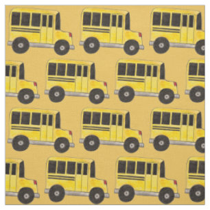 Tela Conductor de bus de escuela amarilla ómnibus profe