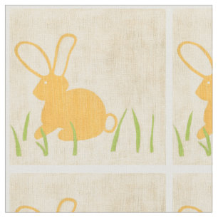 Tela Conejito amarillo e hierba verde de Chariklia