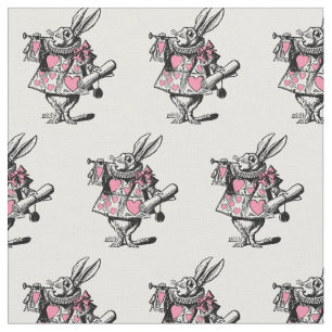 Tela Conejo Blanco Trompetista Alice Adv Wonderland Ros