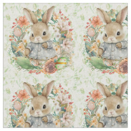 Tela Conejo de Pascua con chaqueta