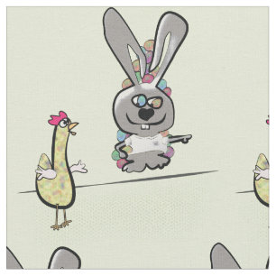 Tela Conejo de Pascua y Personalizado de pollo