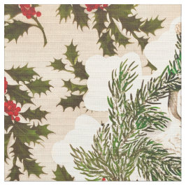 Tela Conejo Holly Snowflake