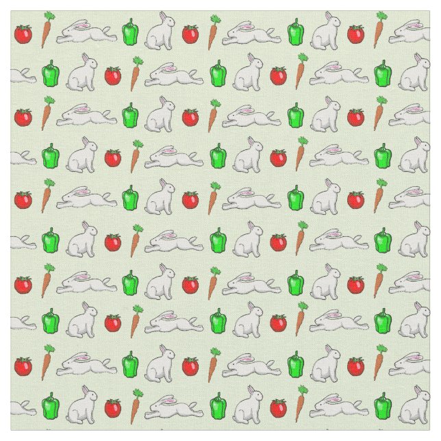 Tela Conejos en el Jardín Vegetable (De cerca)