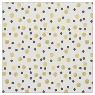 Tela Confetti de oro y negro de moda