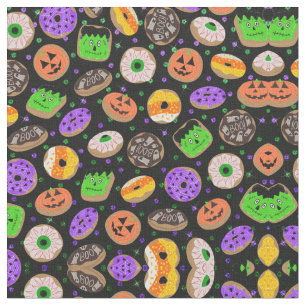 Tela Confetti, Purpurina de Guay, cute donuts Halloween