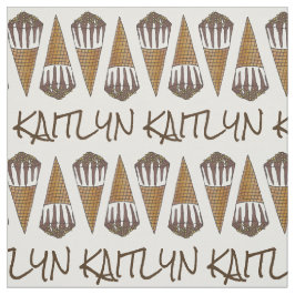 Tela Cono de helado de cacahuate de chocolate personali