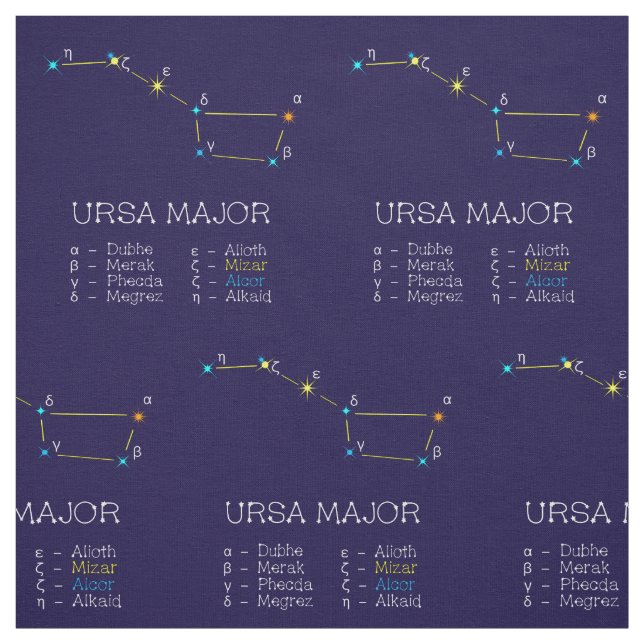 Tela Constelación De Estrellas Ursa Mayor (Retal)