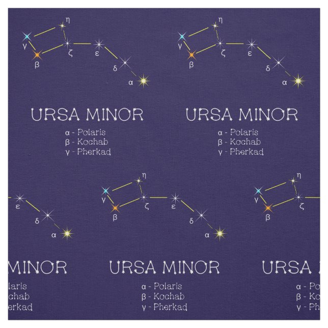 Tela Constelación De Estrellas Ursa Menor (Retal)