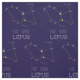 Tela Constelación De Lepus O Conejo De Estrellas