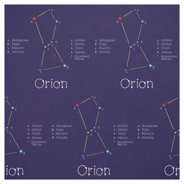 Tela Constelación De Stars Orion (Retal)