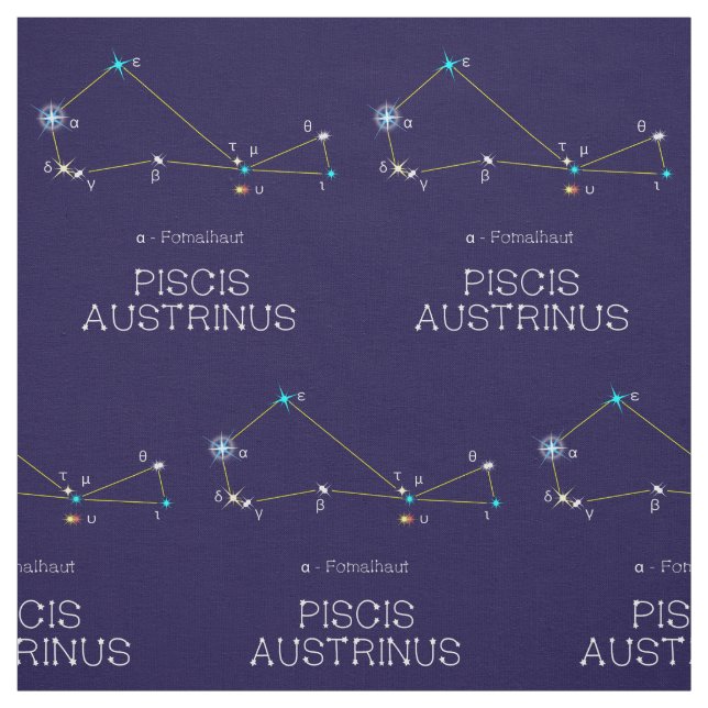 Tela Constelación De Stars Piscis Austrinus (Retal)