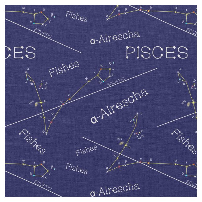 Tela Constelación de Zodiac (De cerca)