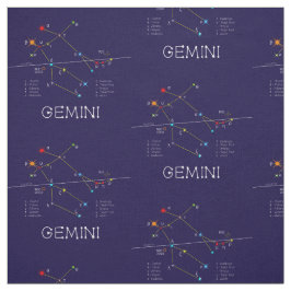 Tela Constelación de Zodiac Gemini