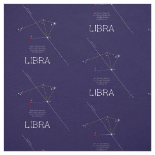 Tela Constelación de Zodiac Libra