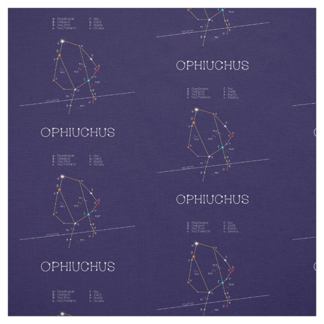 Tela Constelación de Zodiac Ophiuchus (Retal)