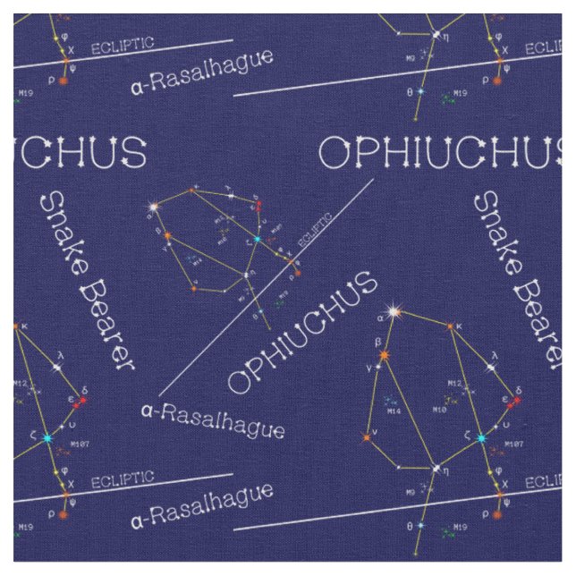 Tela Constelación de Zodiac Ophiuchus (De cerca)