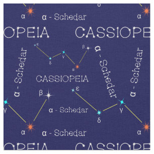 Tela Constelación del cielo septentrional Cassioipeia