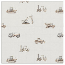 Tela Construction vehicles heavy equipment beige 