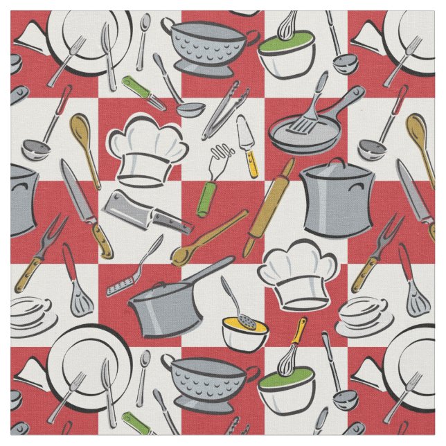 Tela Control de las herramientas de la cocina (De cerca)