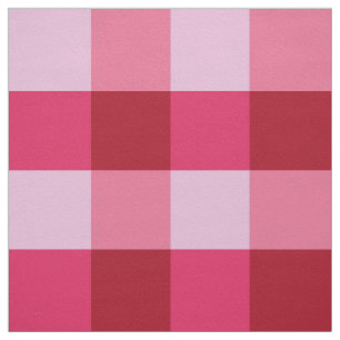 Tela Control del búfalo, rosa de la fresa y rojo