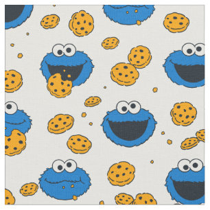 Tela Cookie Monster   C es para patrón de galleta
