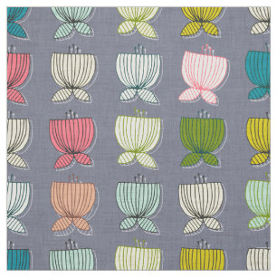 Tela copas de flores amatista