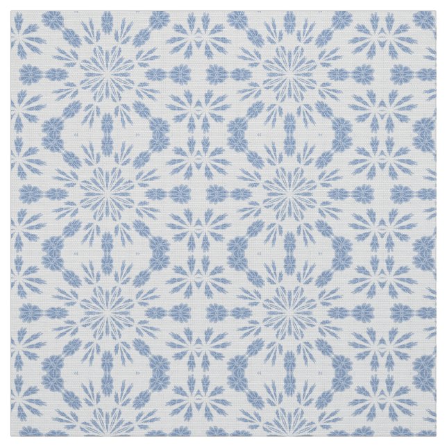 Tela Copo de nieve azul B (Retal)