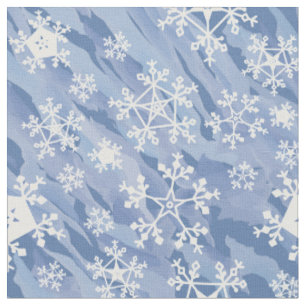 Tela Copos de nieve blancos