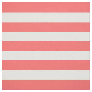 Tela Coral Preppy Stripes