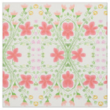 Coral rosado y rosa floridos