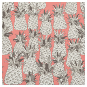 Tela coral rubio de piña
