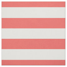 Coral y blanco 1,5" modelo horizontal de las rayas