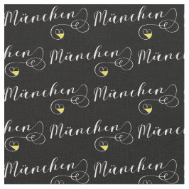 Tela Corazón con bandera de Munich, bandera de München