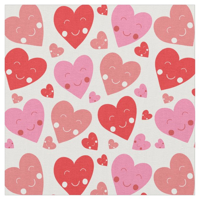 Tela Corazón de amor (De cerca)